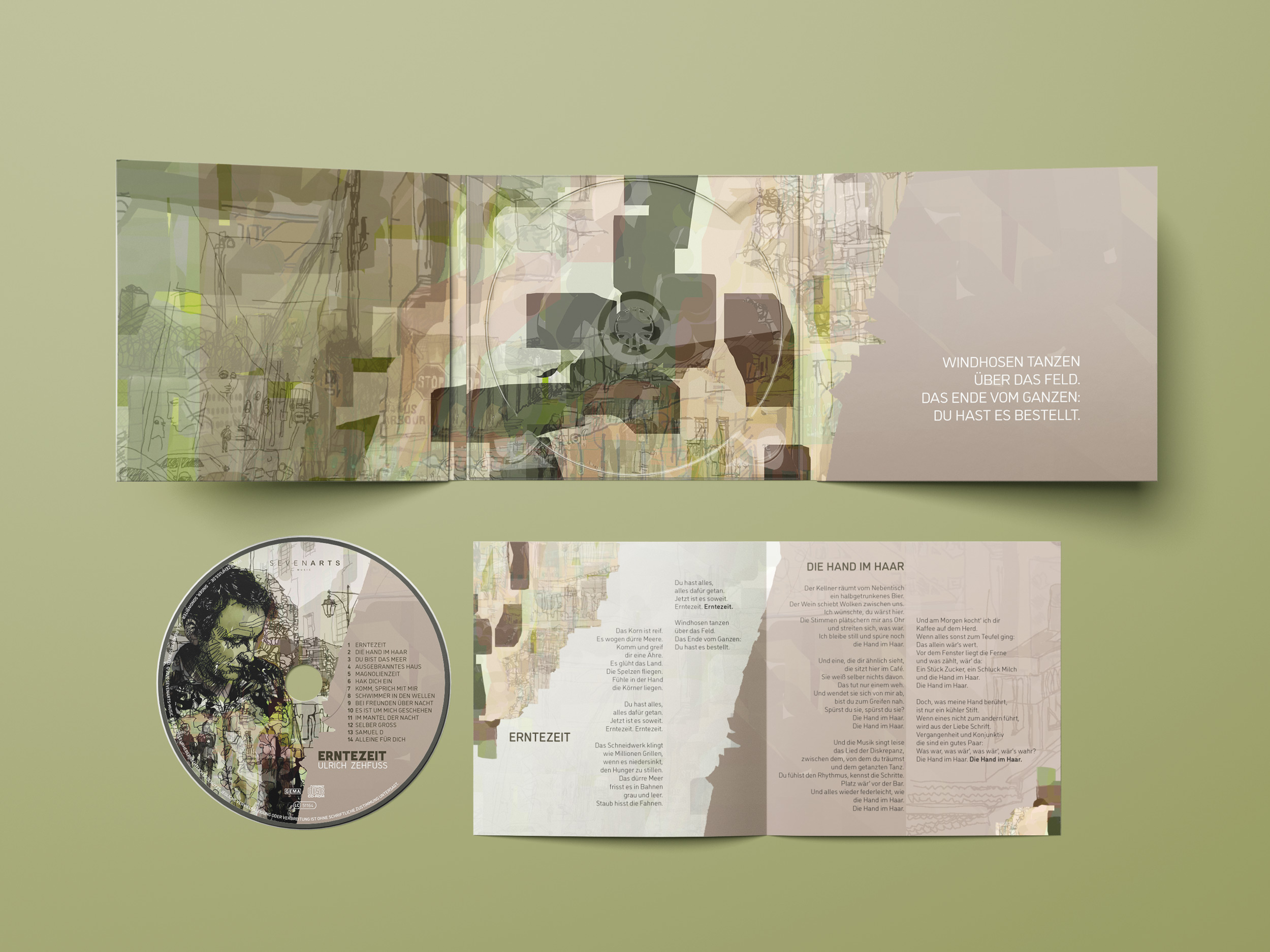 CD-Cover, Booklet "Erntezeit", Ulrich Zehfuss